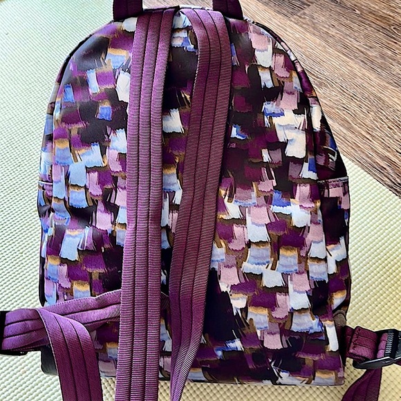 Longchamp Le Pliage Neo Vibration Purple Black Nylon Backpack - Picture 4 of 6
